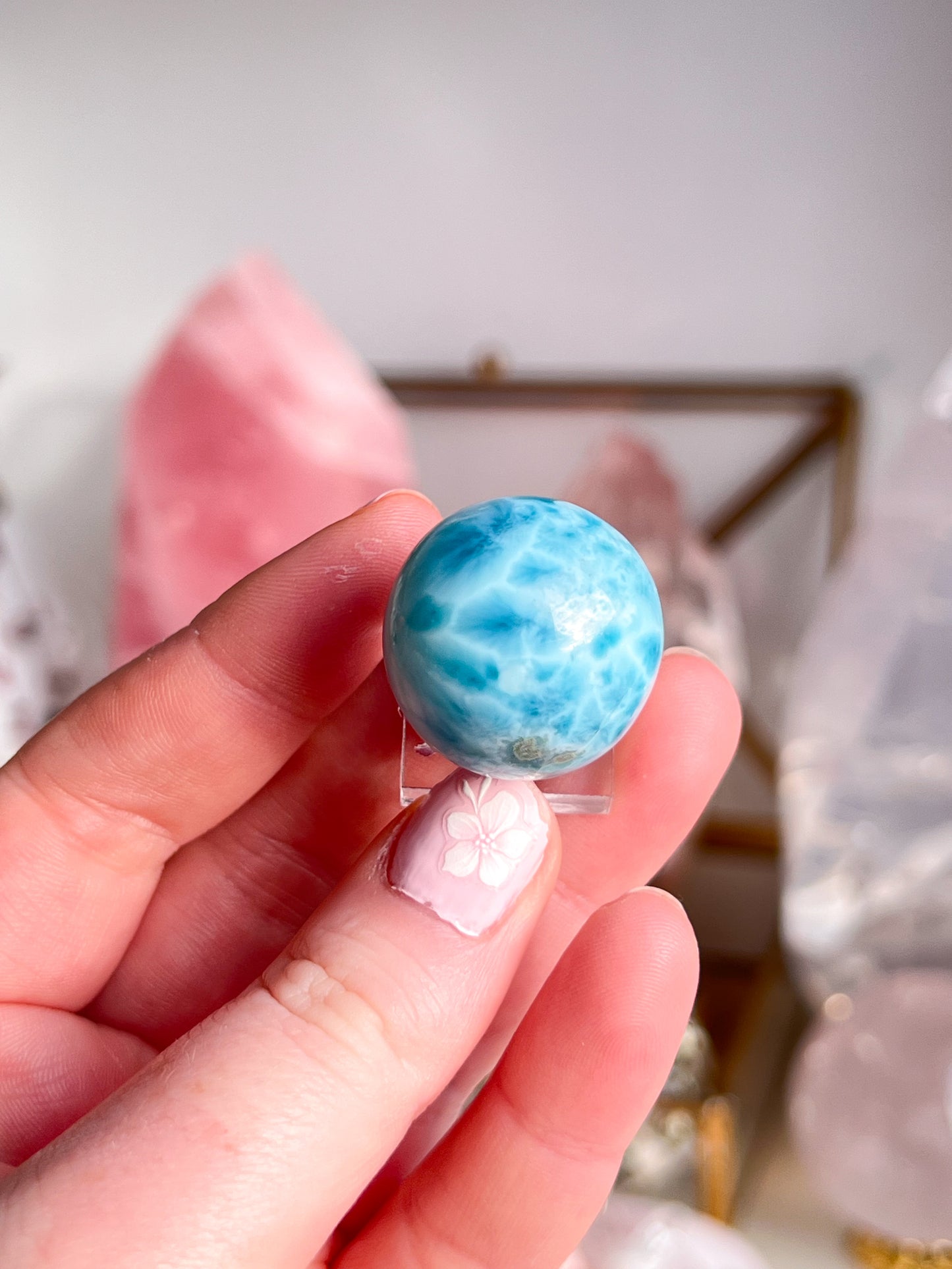 Large Larimar Sphere