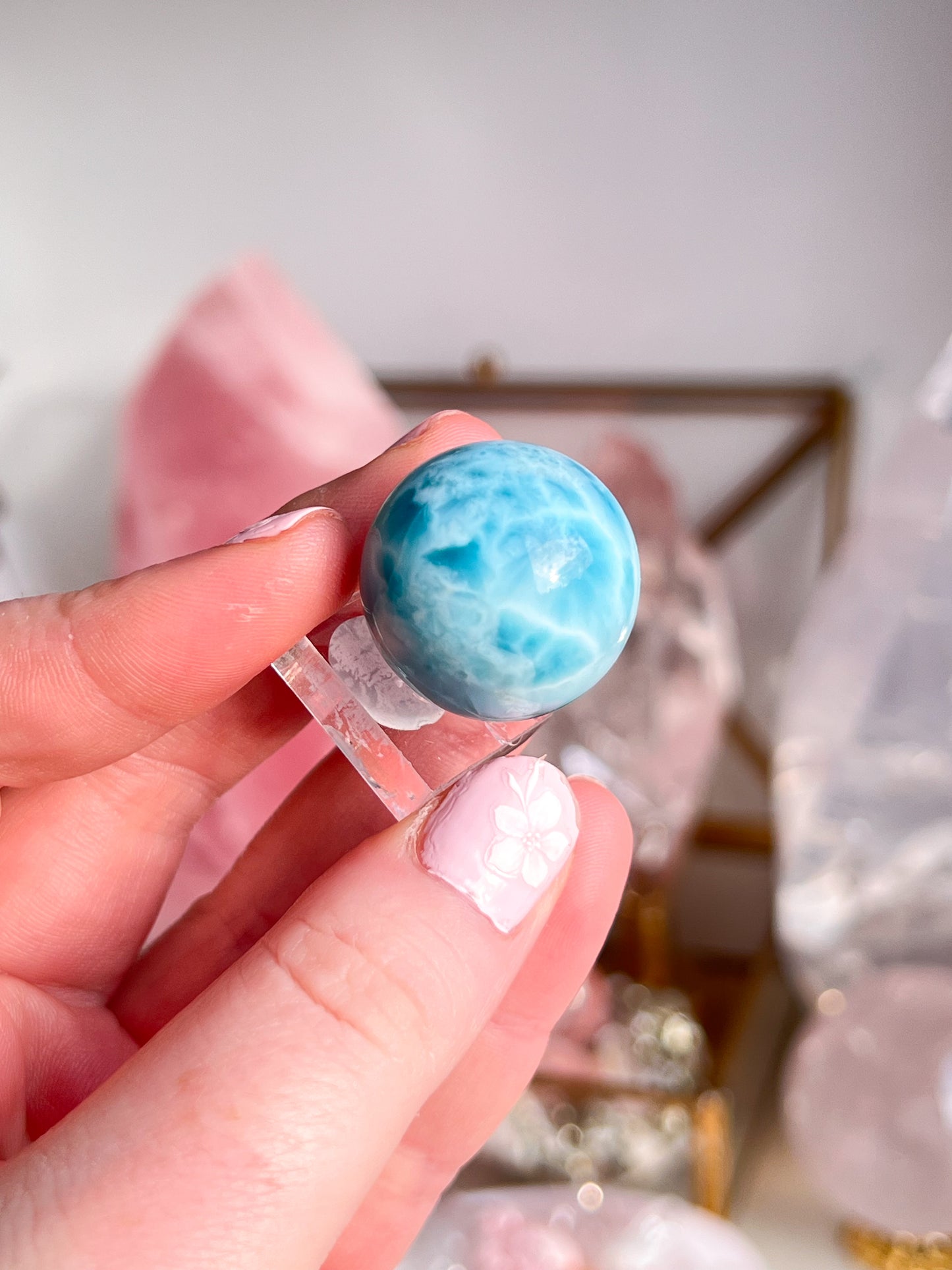 Large Larimar Sphere