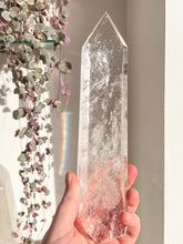 Load image into Gallery viewer, XL Lemurian Quartz wand
