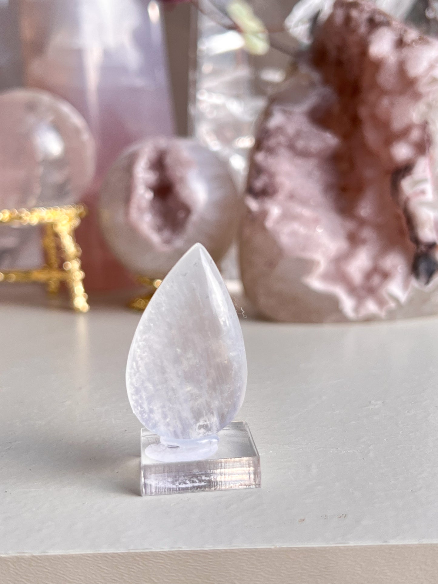 Gem grade moonstone teardrop