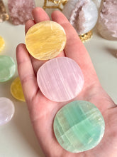 Load image into Gallery viewer, Blissful Calcite Trio - Pink, Pistachio &amp; Lemon
