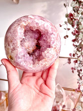 Load image into Gallery viewer, Xl pink amethyst sphere &amp; stand
