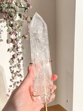 Load image into Gallery viewer, XL Lemurian Quartz wand
