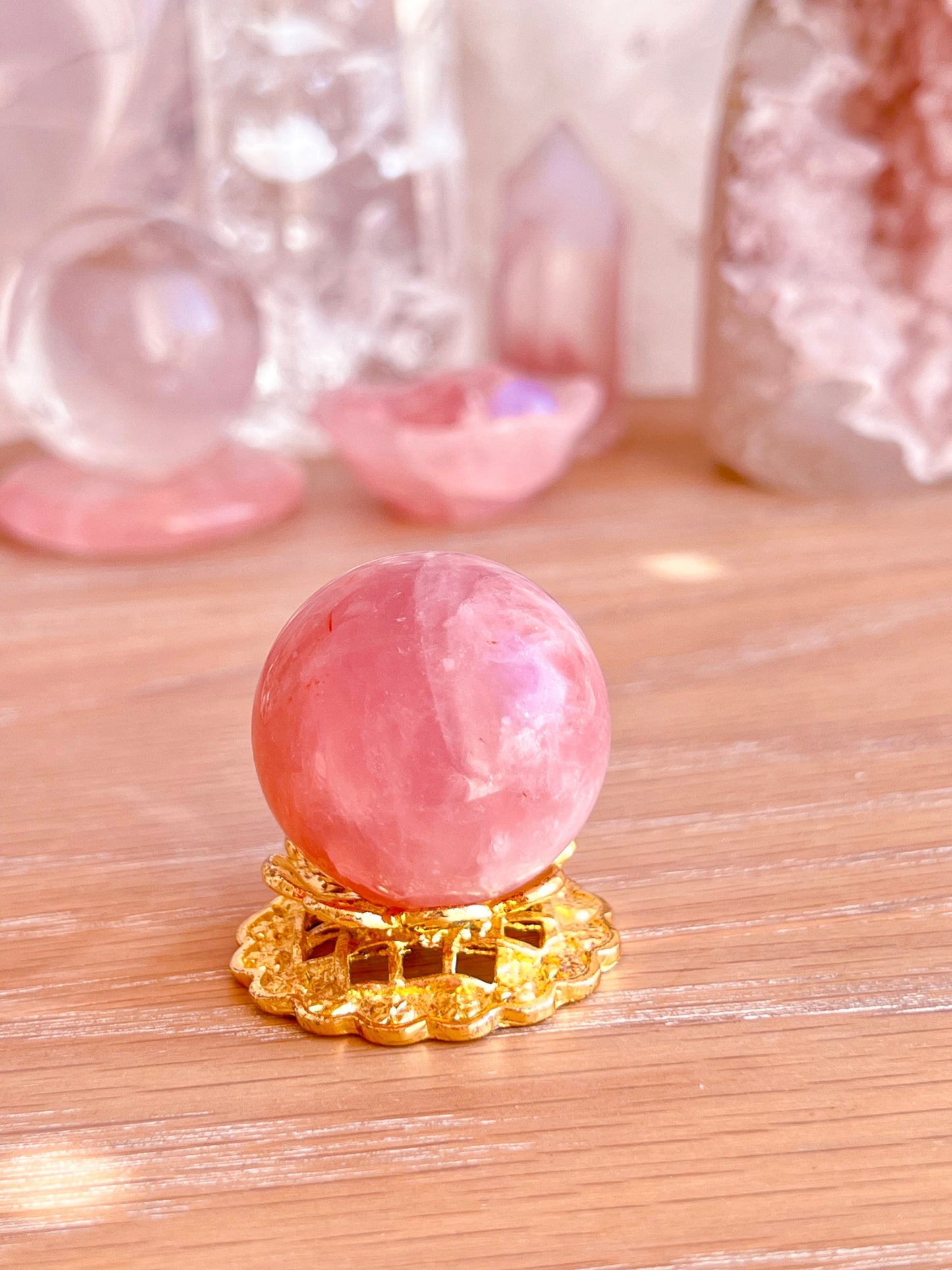 Lavender Rose Quartz sphere