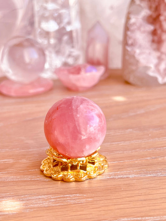 Lavender Rose Quartz sphere