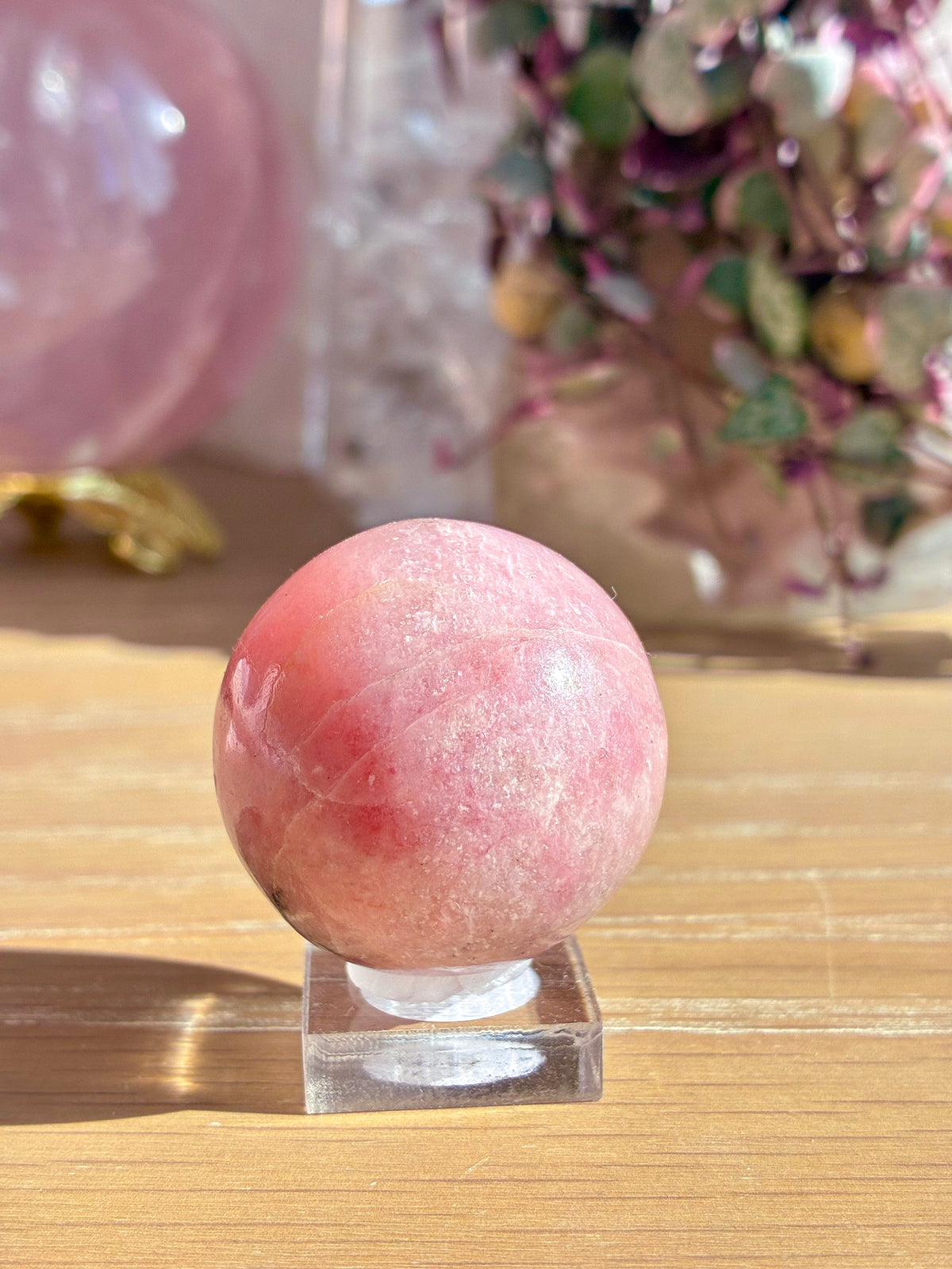 Pink Petalite Sphere