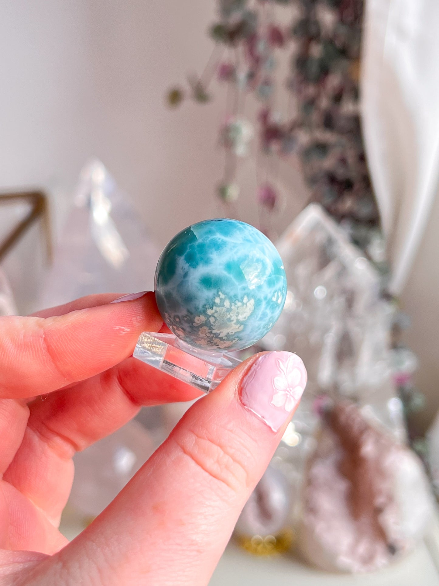 Large Larimar Sphere