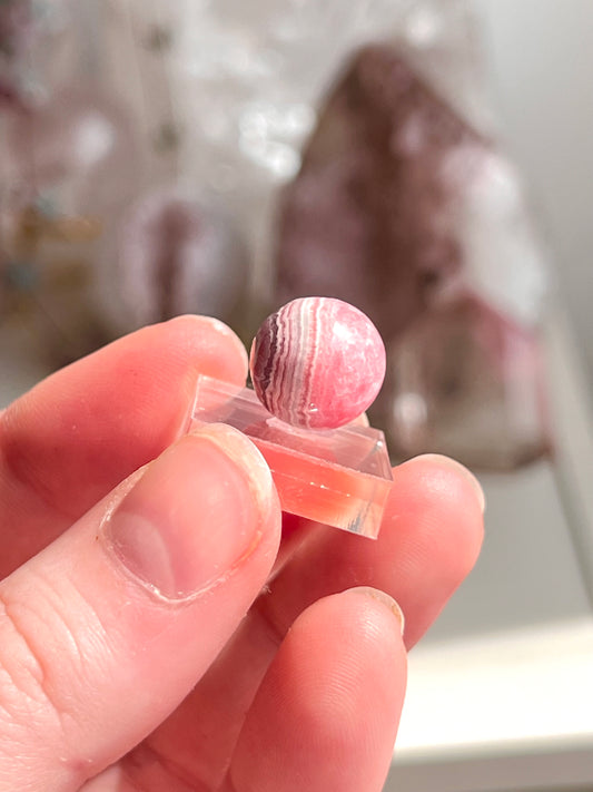 Rhodochrosite Sphere