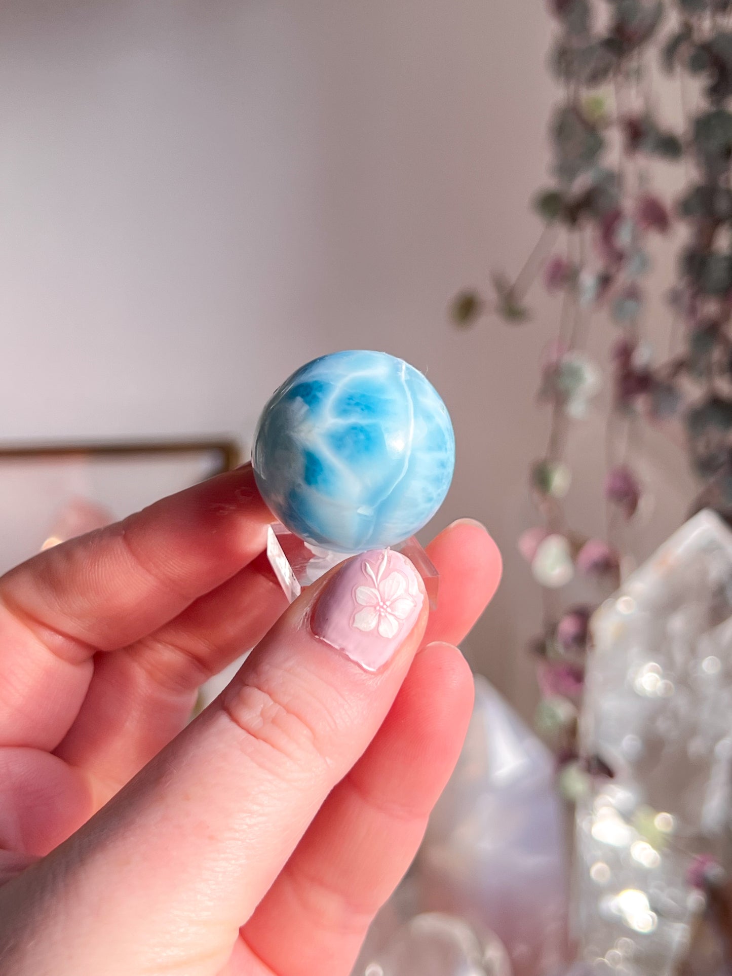 Large Larimar sphere