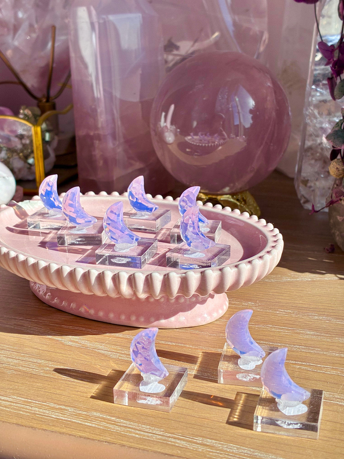 Lavender moon quartz moon
