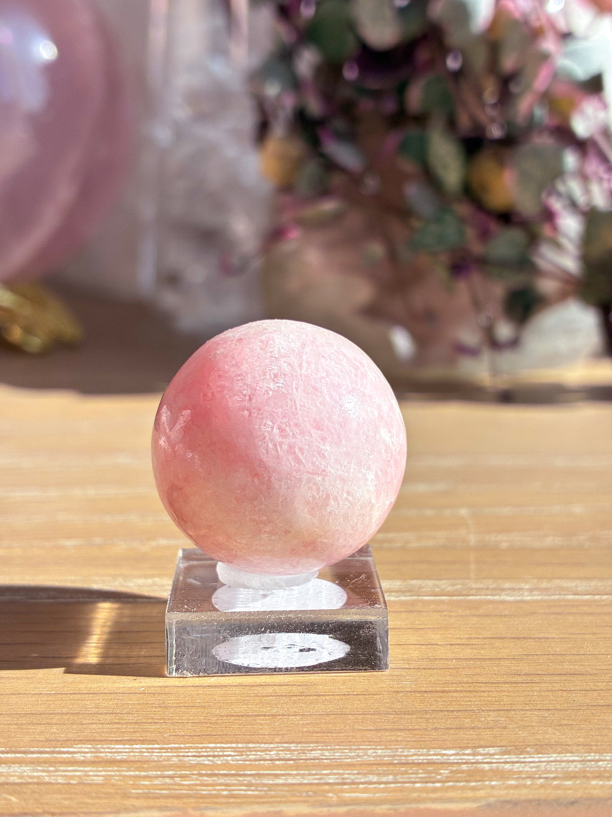 Pink Petalite sphere