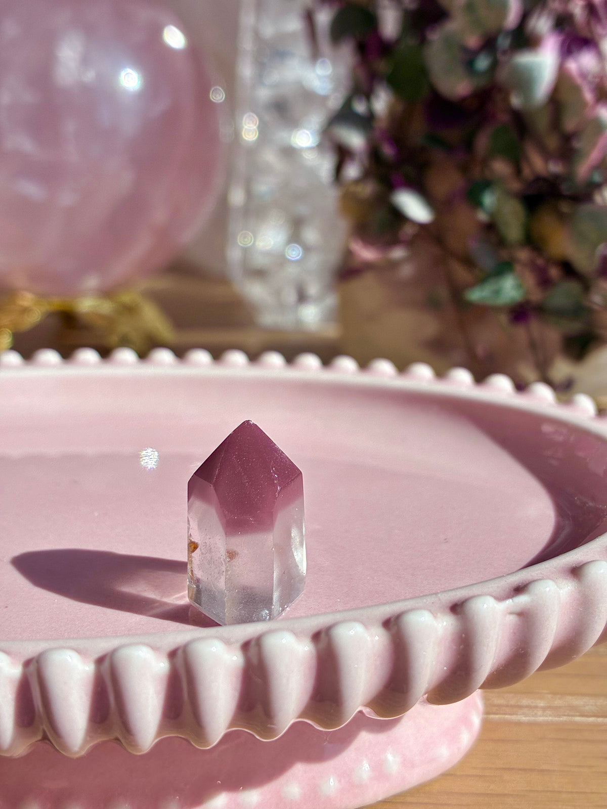 Pink lithium tower