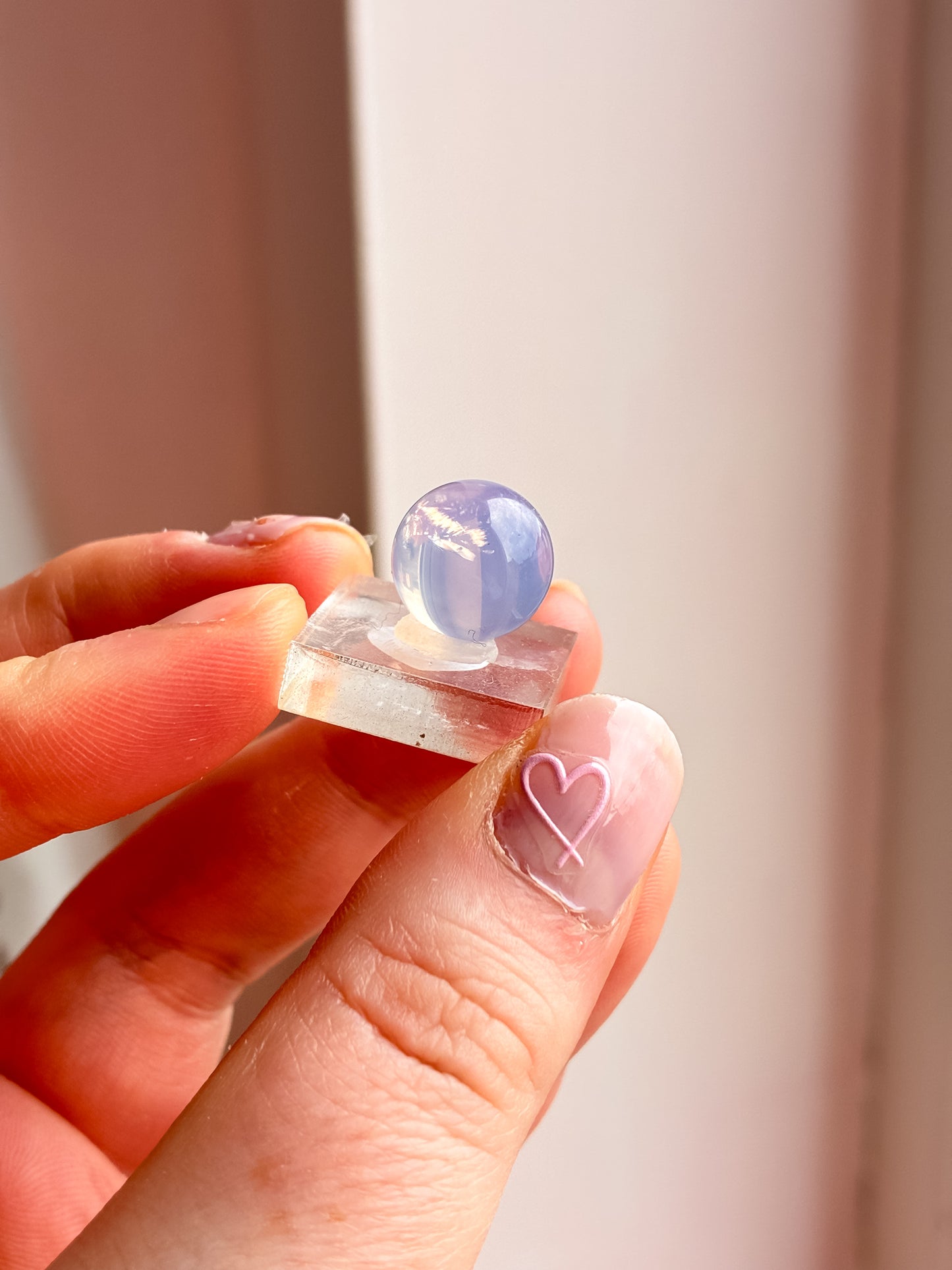 Lavender Moon Quartz sphere