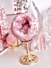 Load image into Gallery viewer, Xl pink amethyst sphere &amp; stand

