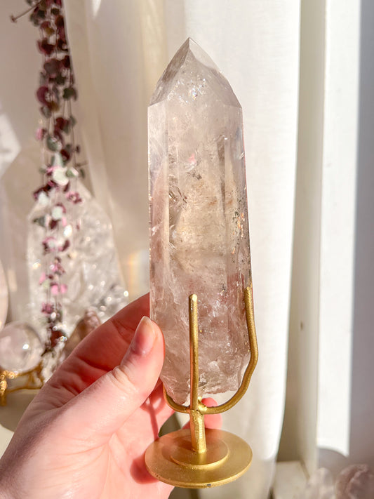 Golden rutile Smokey quartz