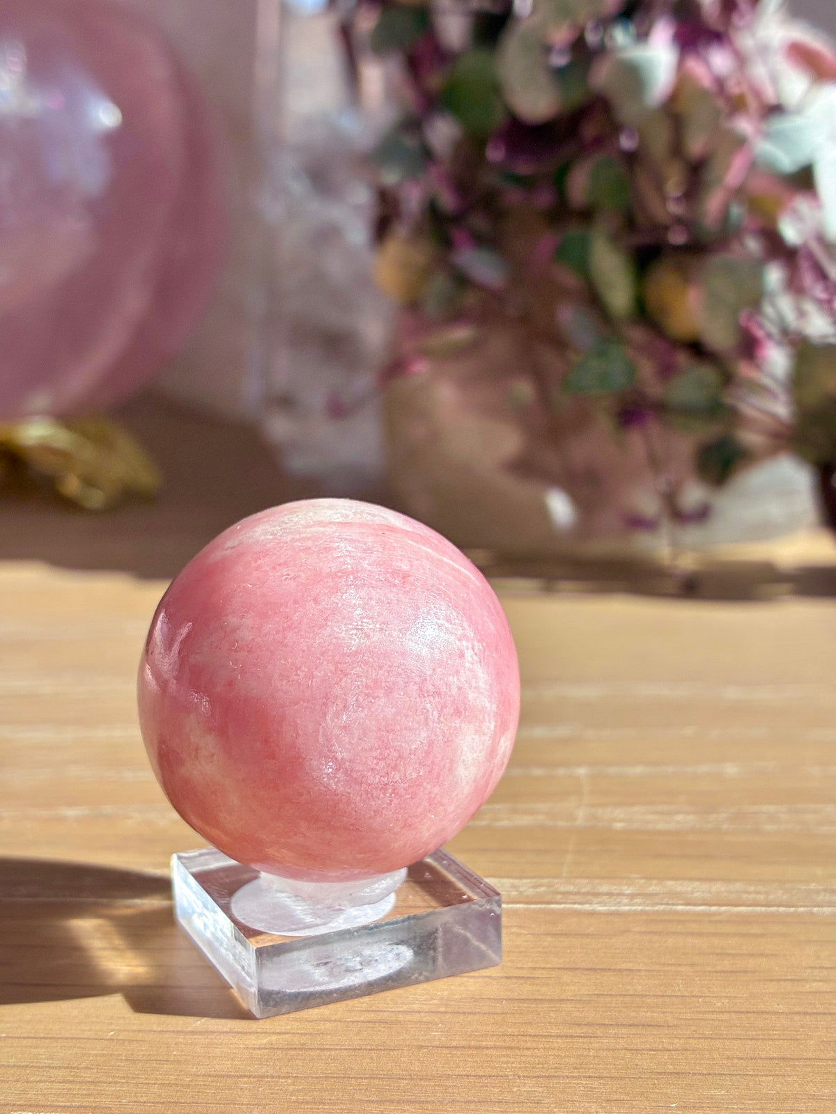 Pink Petalite sphere