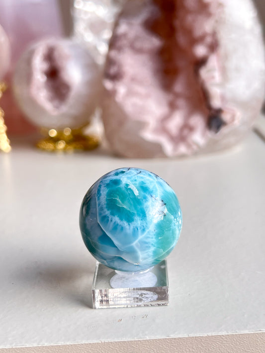 Large Larimar Sphere