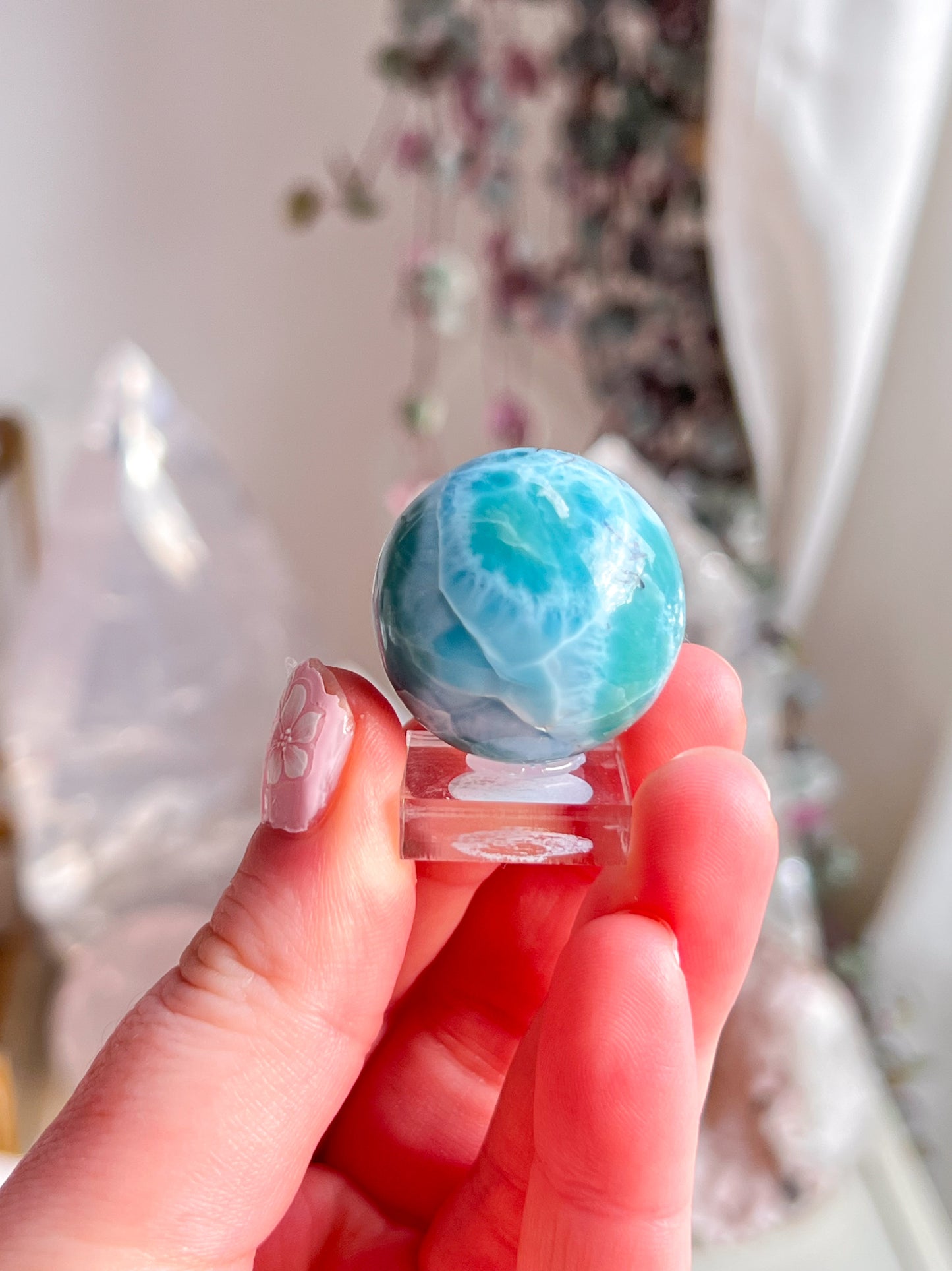 Large Larimar Sphere