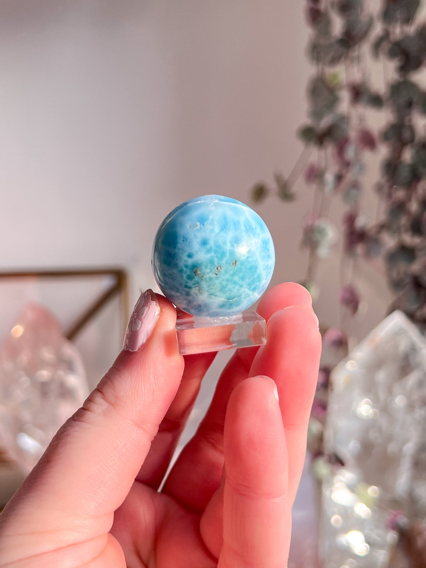 Large Larimar sphere