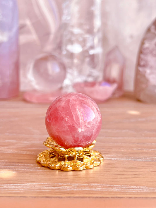 Lavender Rose Quartz sphere