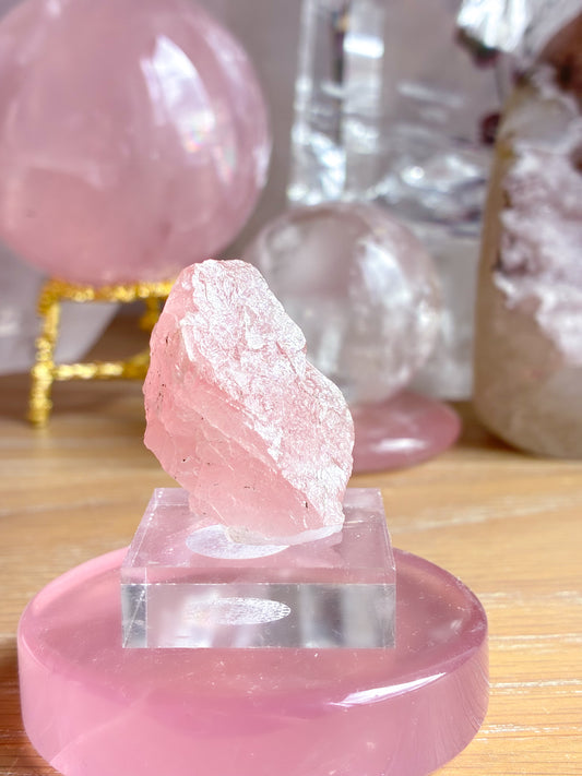 Swiss pink fluorite specimen