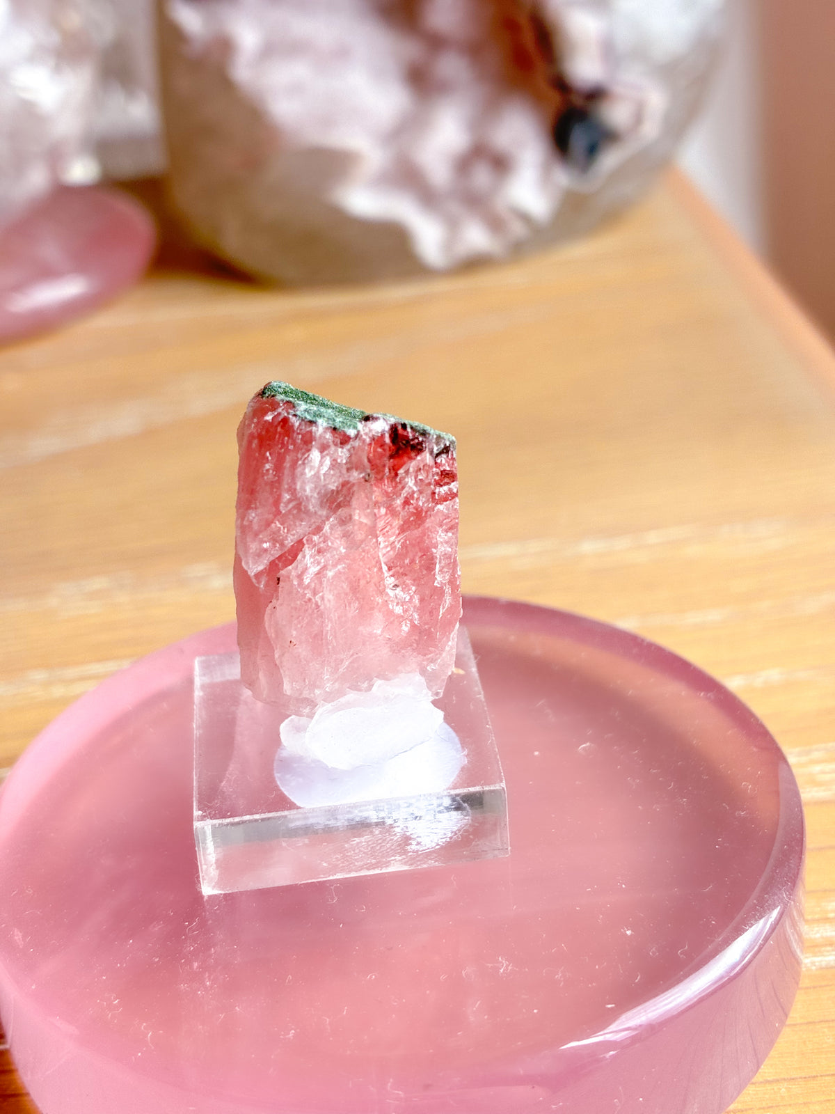 Swiss pink fluorite specimen