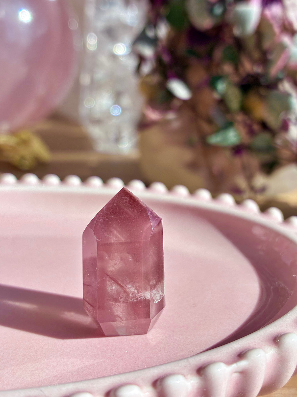 Pink lithium tower