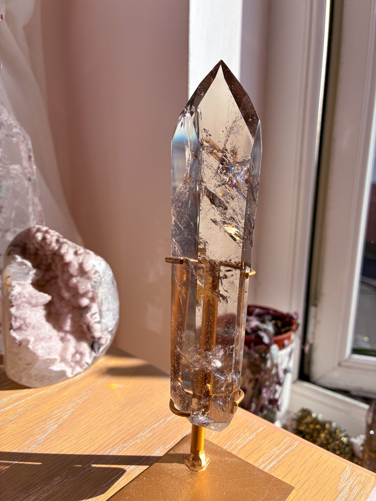 Smokey Lemurian on stand