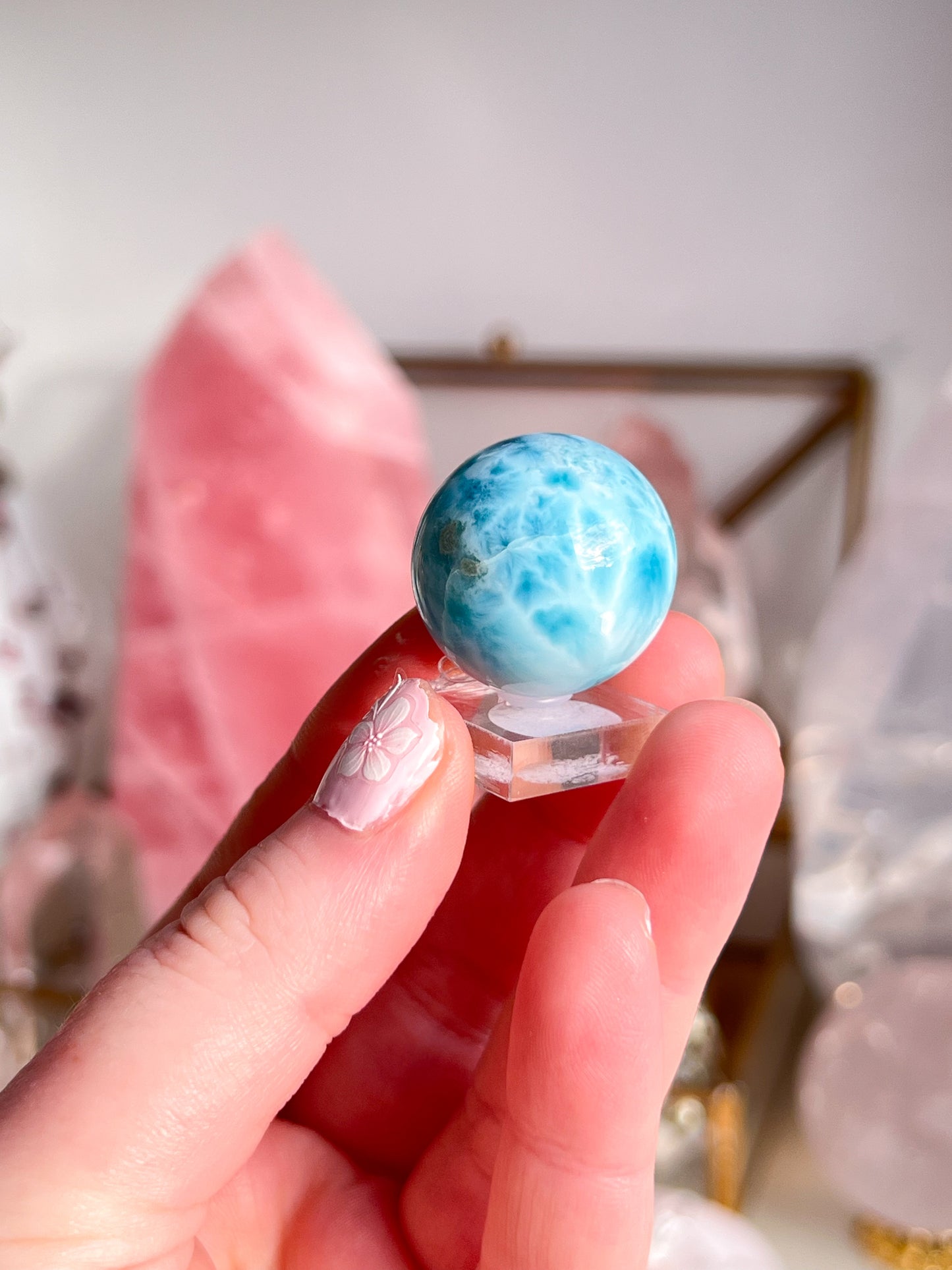 Large Larimar Sphere
