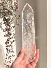 Load image into Gallery viewer, XL Lemurian Quartz wand
