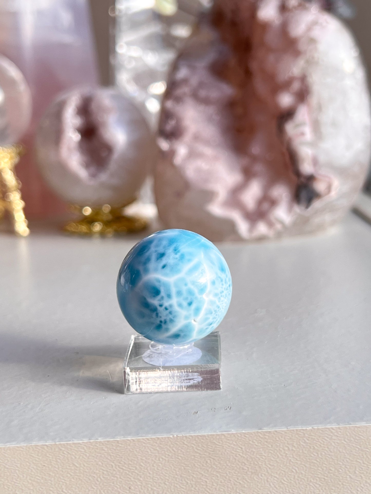 Large Larimar sphere
