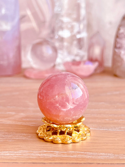 Lavender Rose Quartz sphere