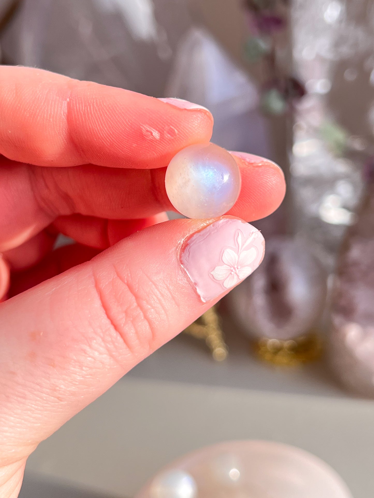 Mini moonstone spheres