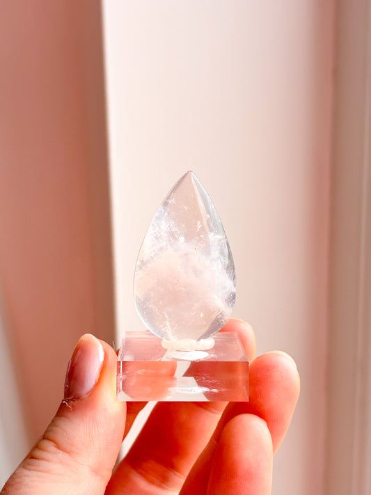 Rose Quartz with white lodolite