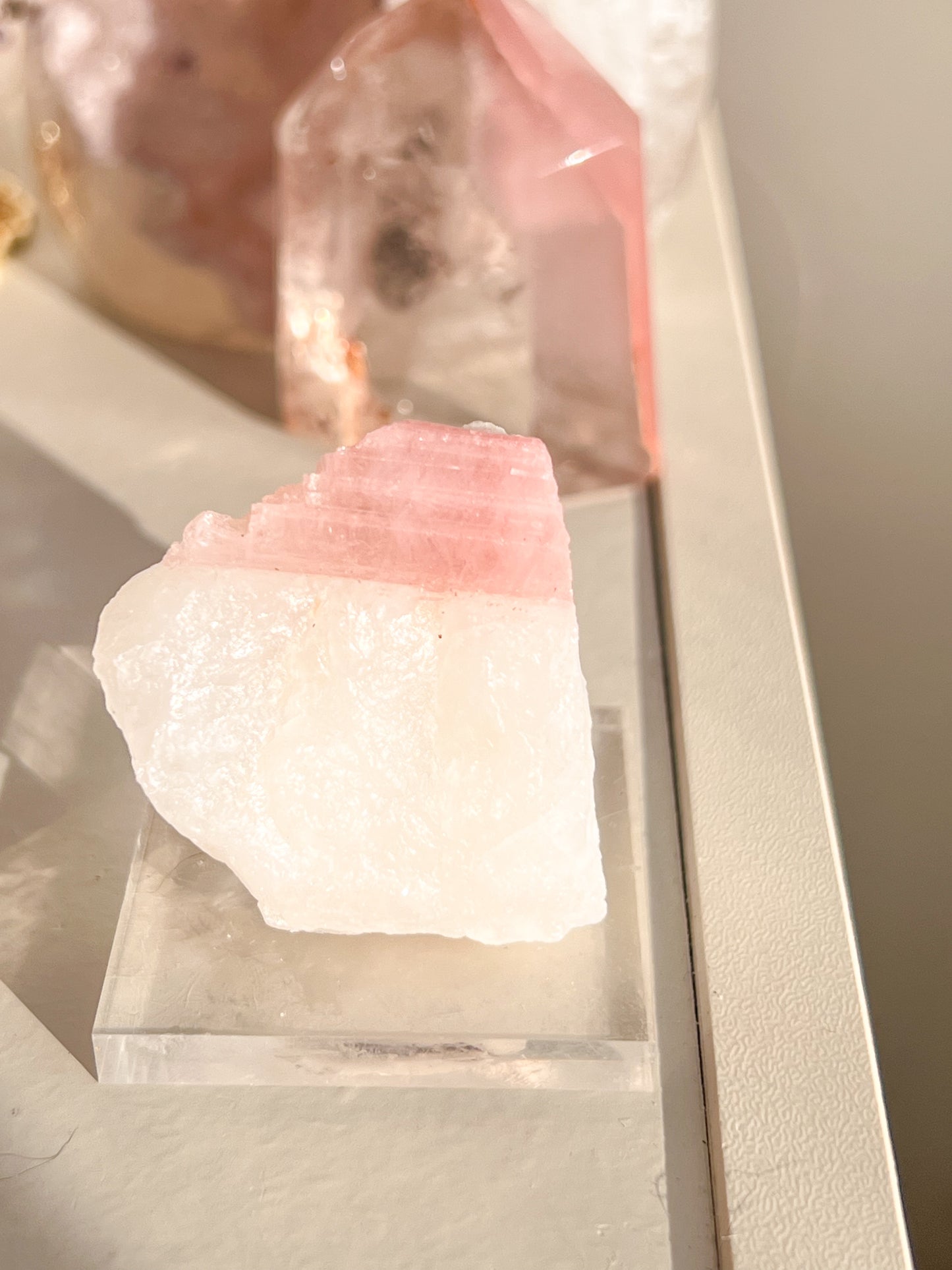 Pink Tourmaline in Quartz