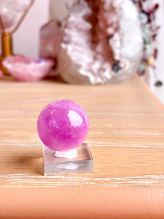 Kunzite sphere
