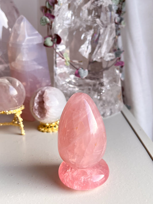 Star Rose Quartz egg