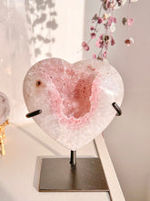 Load image into Gallery viewer, Pink Rainbow Amethyst Heart
