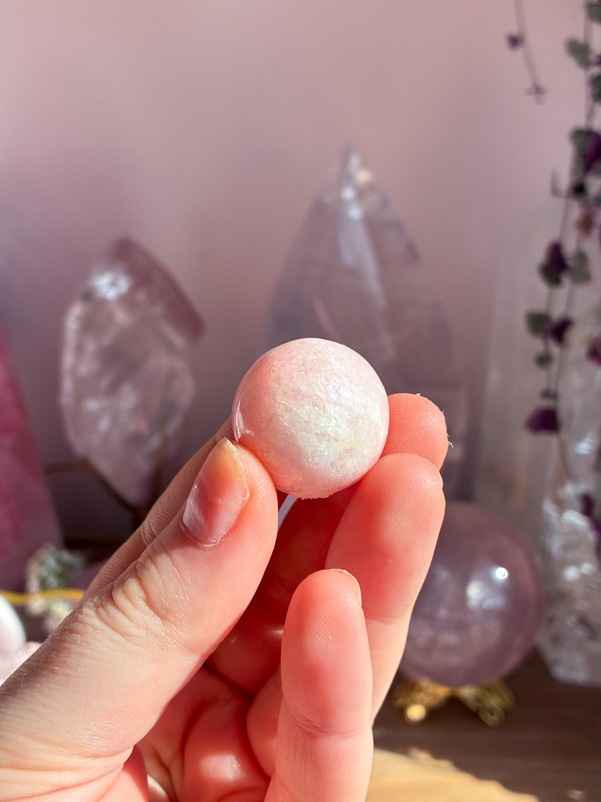 Pink Petalite sphere