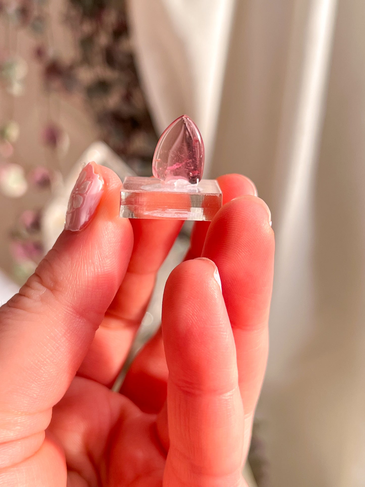 Pink tourmaline specimen