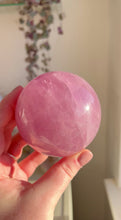 Load and play video in Gallery viewer, Rose Quartz Sphere
