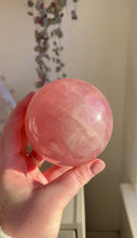 Load and play video in Gallery viewer, Rose Quartz Sphere
