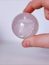 Load image into Gallery viewer, Girasol rose quartz sphere - Blissful Moon Co.
